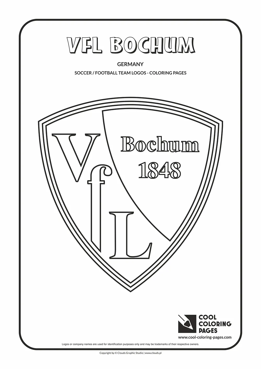 VfL Bochum logo coloring pages