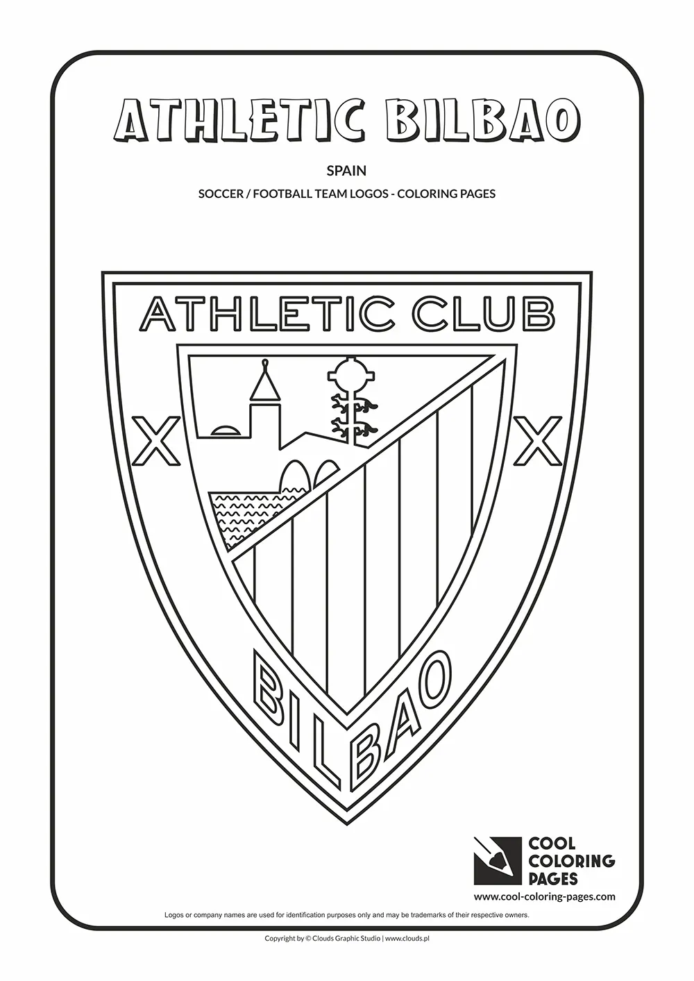 Athletic Bilbao logo coloring pages