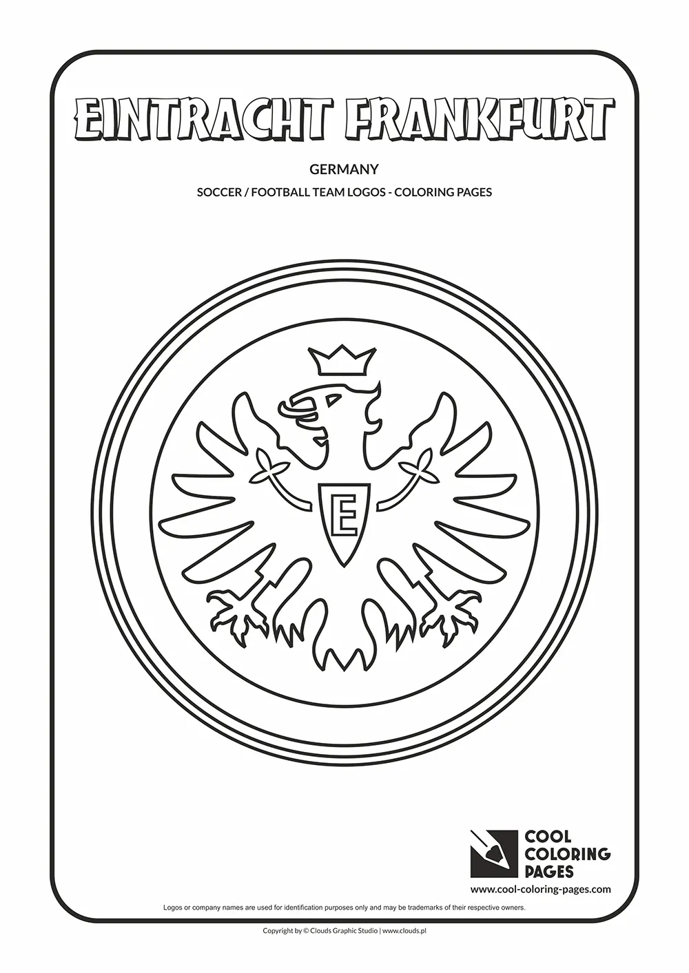 Eintracht Frankfurt logo coloring pages