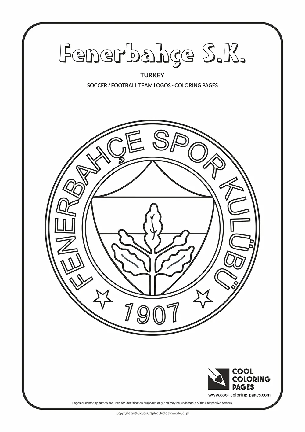 Fenerbahçe S.K. logo coloring pages