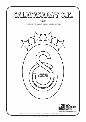 Galatasaray S.K. logo coloring pages