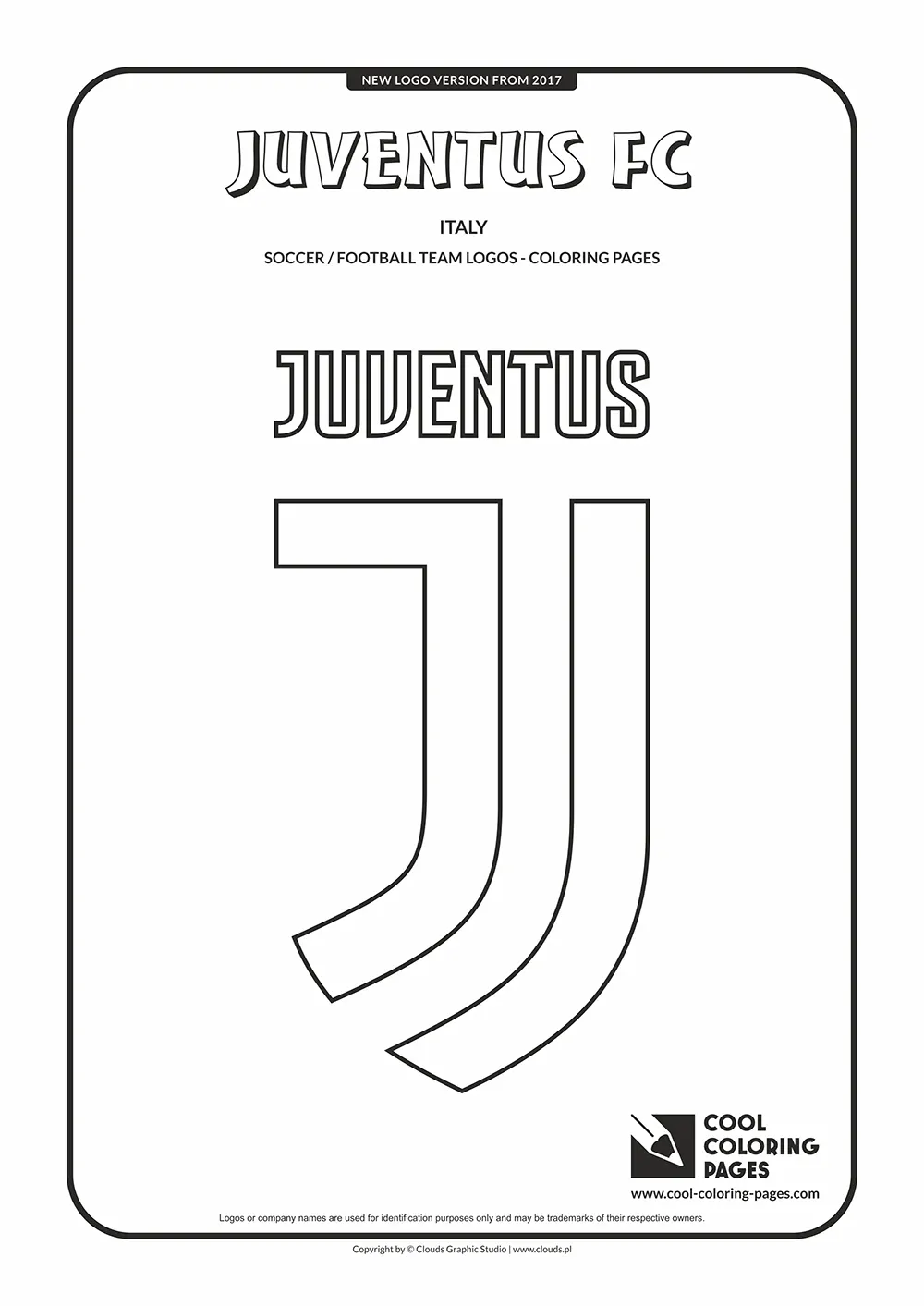 Juventus FC logo coloring pages