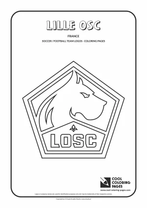 Lille OSC logo coloring pages