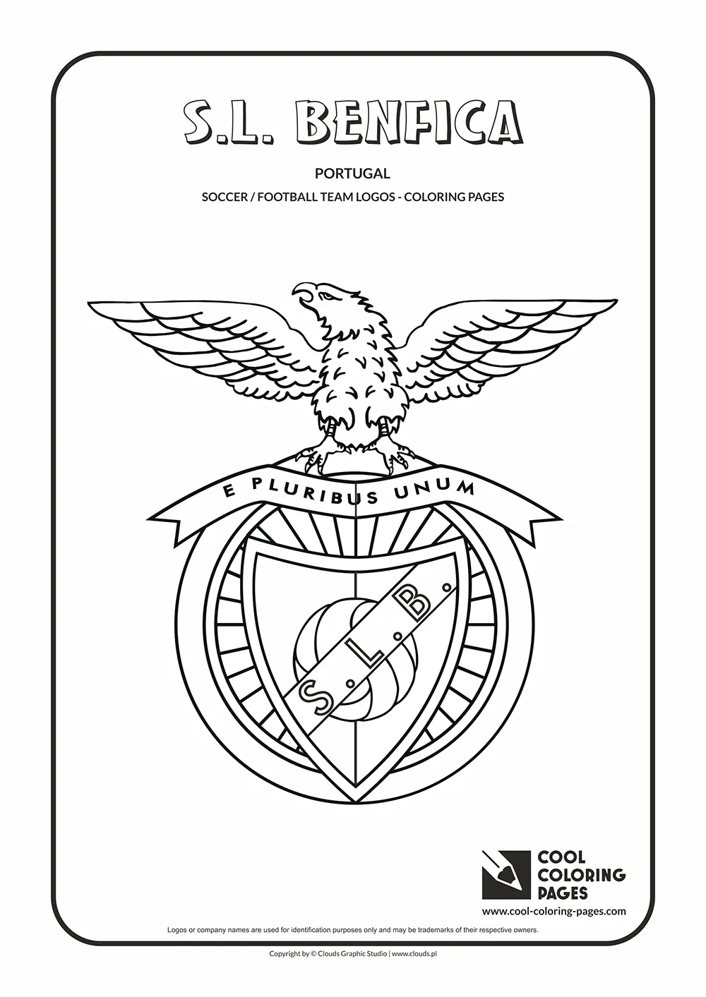 S.L. Benfica logo coloring pages