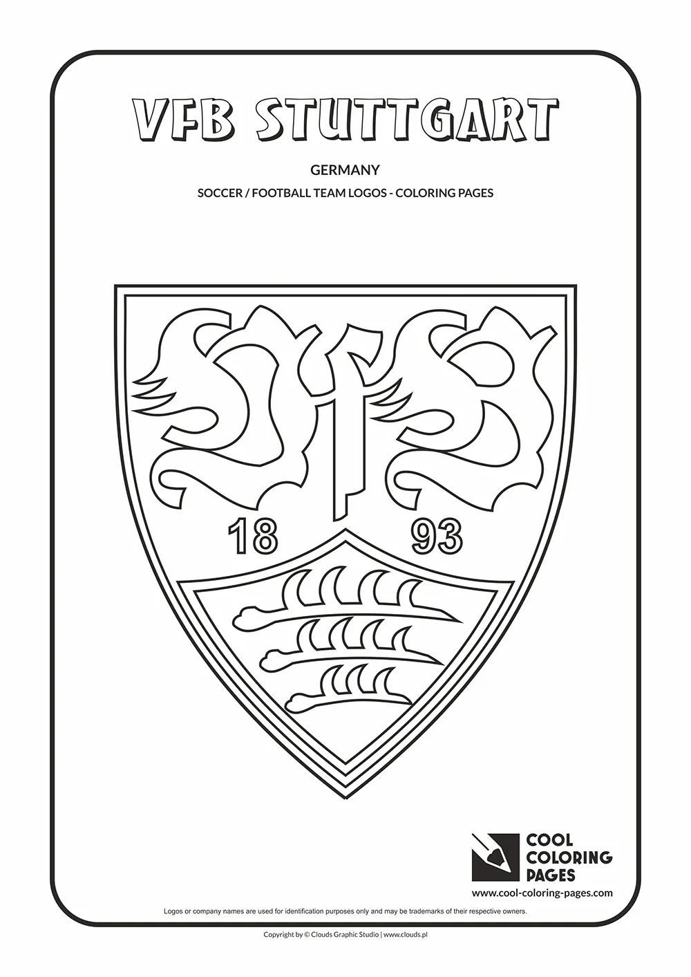 VfB Stuttgart logo coloring pages