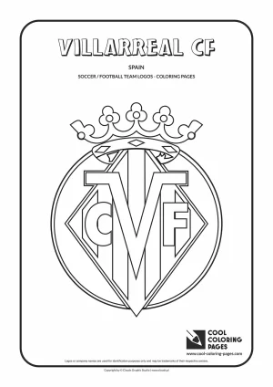 Villarreal CF logo coloring pages