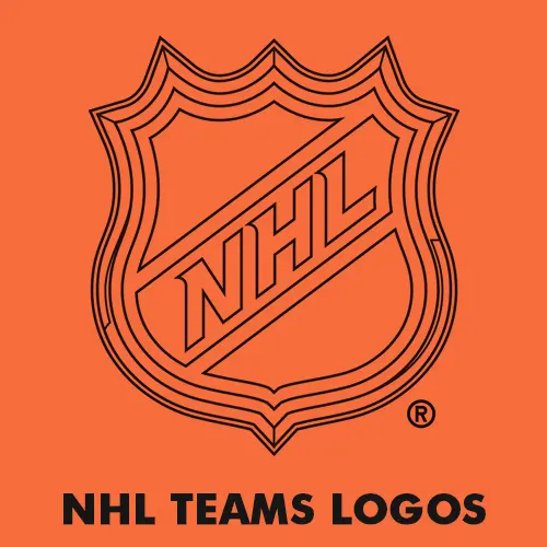 National Hockey League teams logo coloring pages.