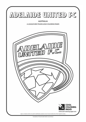 Adelaide United FC logo coloring pages