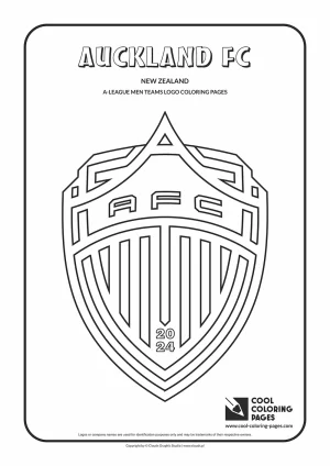 Auckland FC logo coloring pages