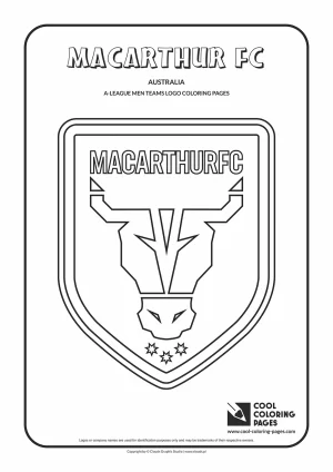 Macarthur FC logo coloring pages