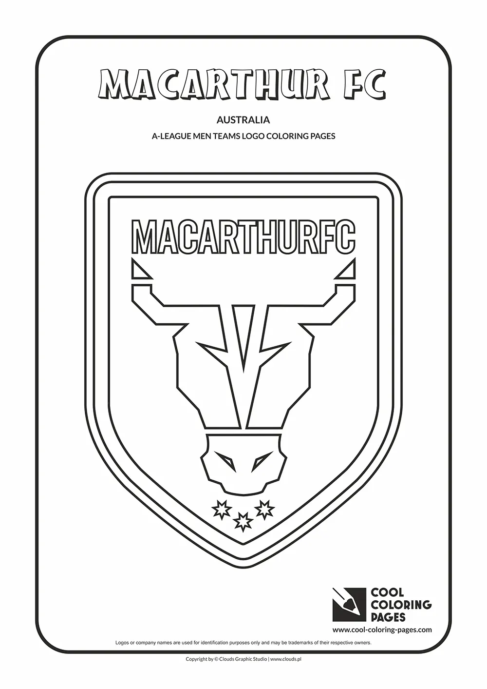 Macarthur FC logo coloring pages