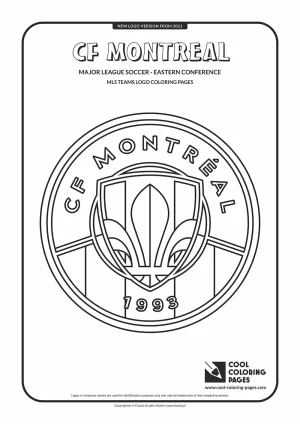 CF Montreal - MLS teams logo coloring pages v.2021