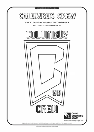 Columbus Crew - MLS teams logo coloring pages v.2021