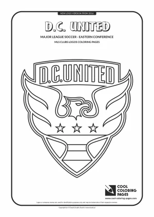 D.C. United - MLS teams logo coloring pages v.2021