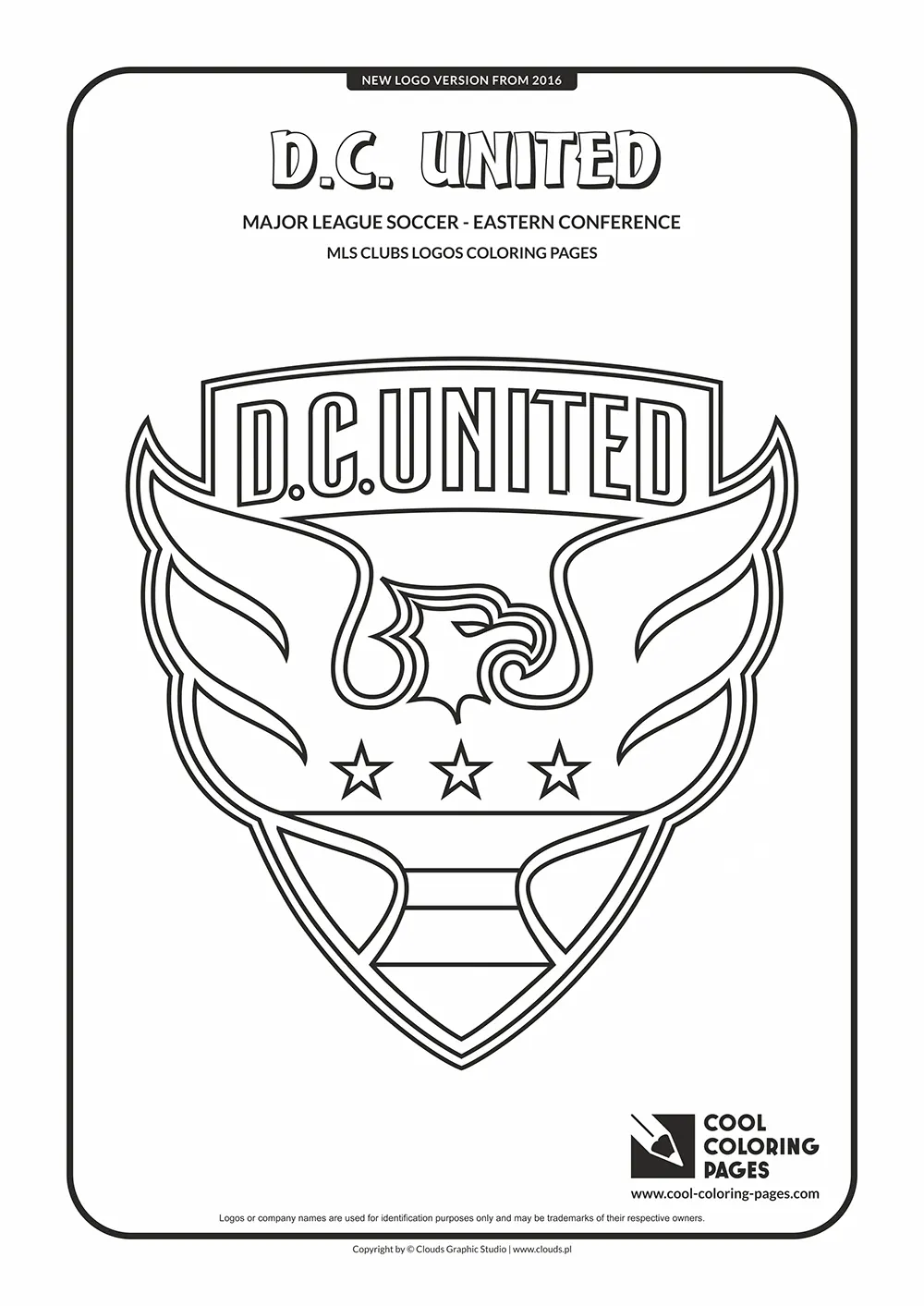 D.C. United - MLS teams logo coloring pages v.2021