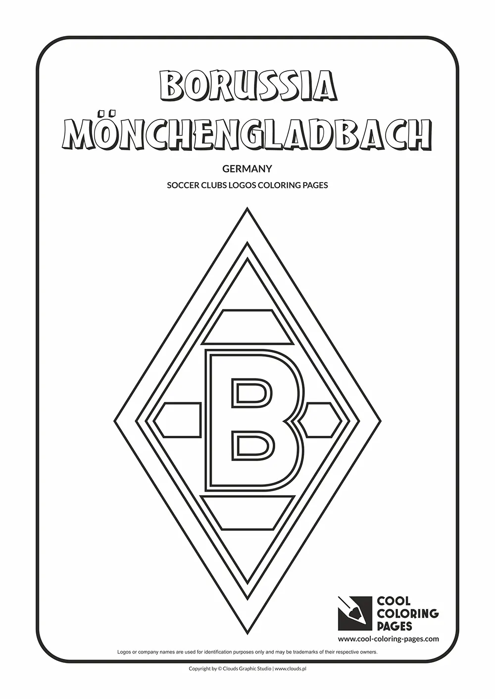 Borussia Mönchengladbach logo coloring pages