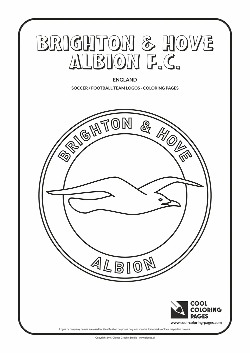 Brighton & Hove Albion F.C. logo coloring pages