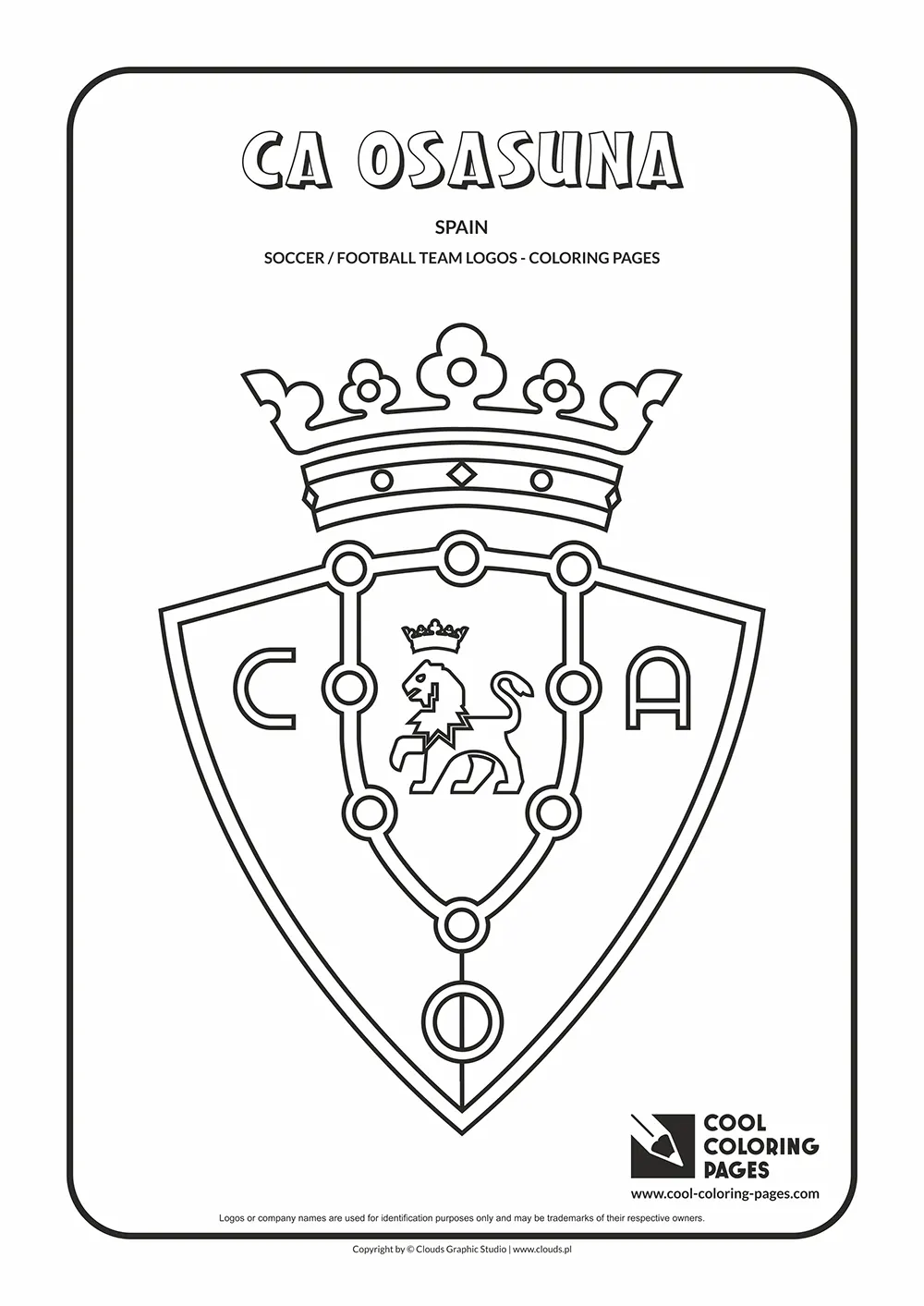 CA Osasuna logo coloring pages