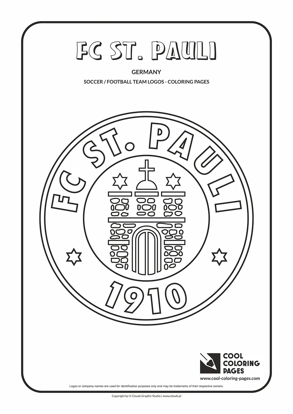 FC St. Pauli logo coloring pages