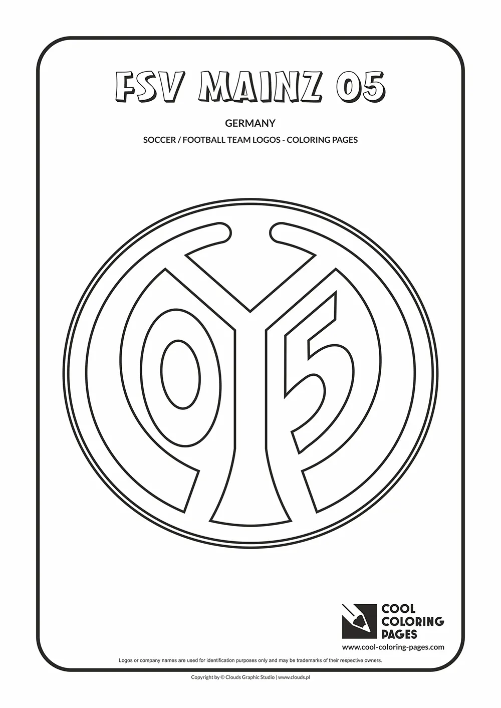 FSV Mainz 05 logo coloring pages