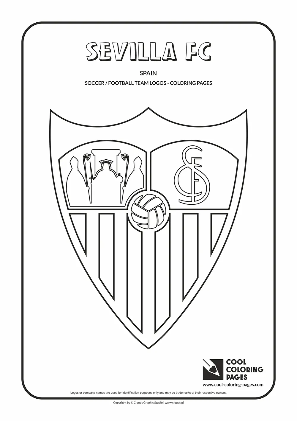 Sevilla FC logo coloring pages