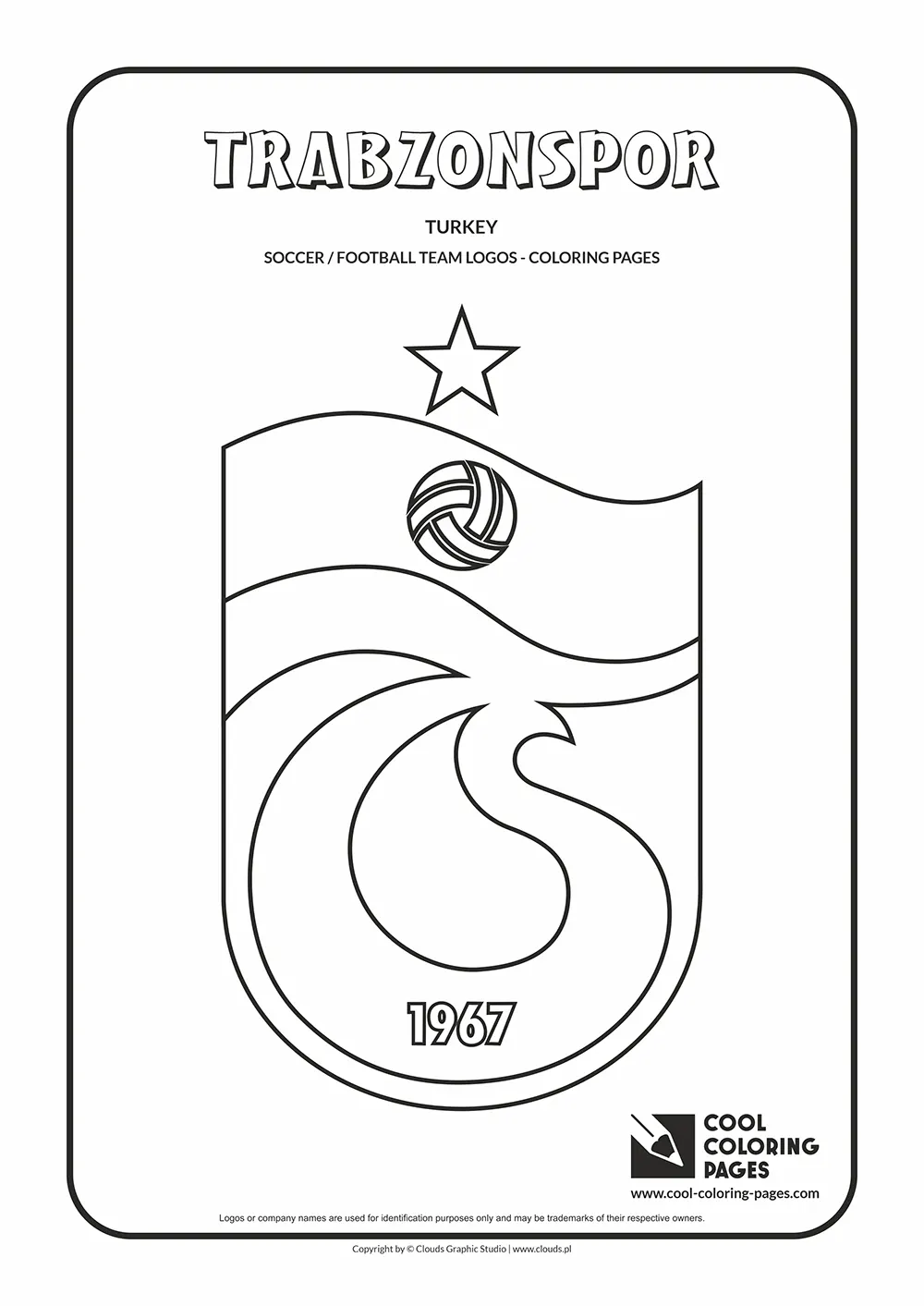 Trabzonspor logo coloring pages