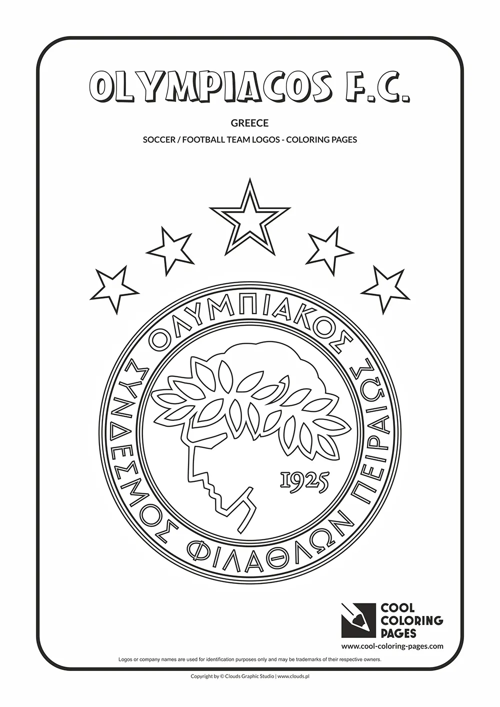 Olympiacos F.C. logo coloring pages