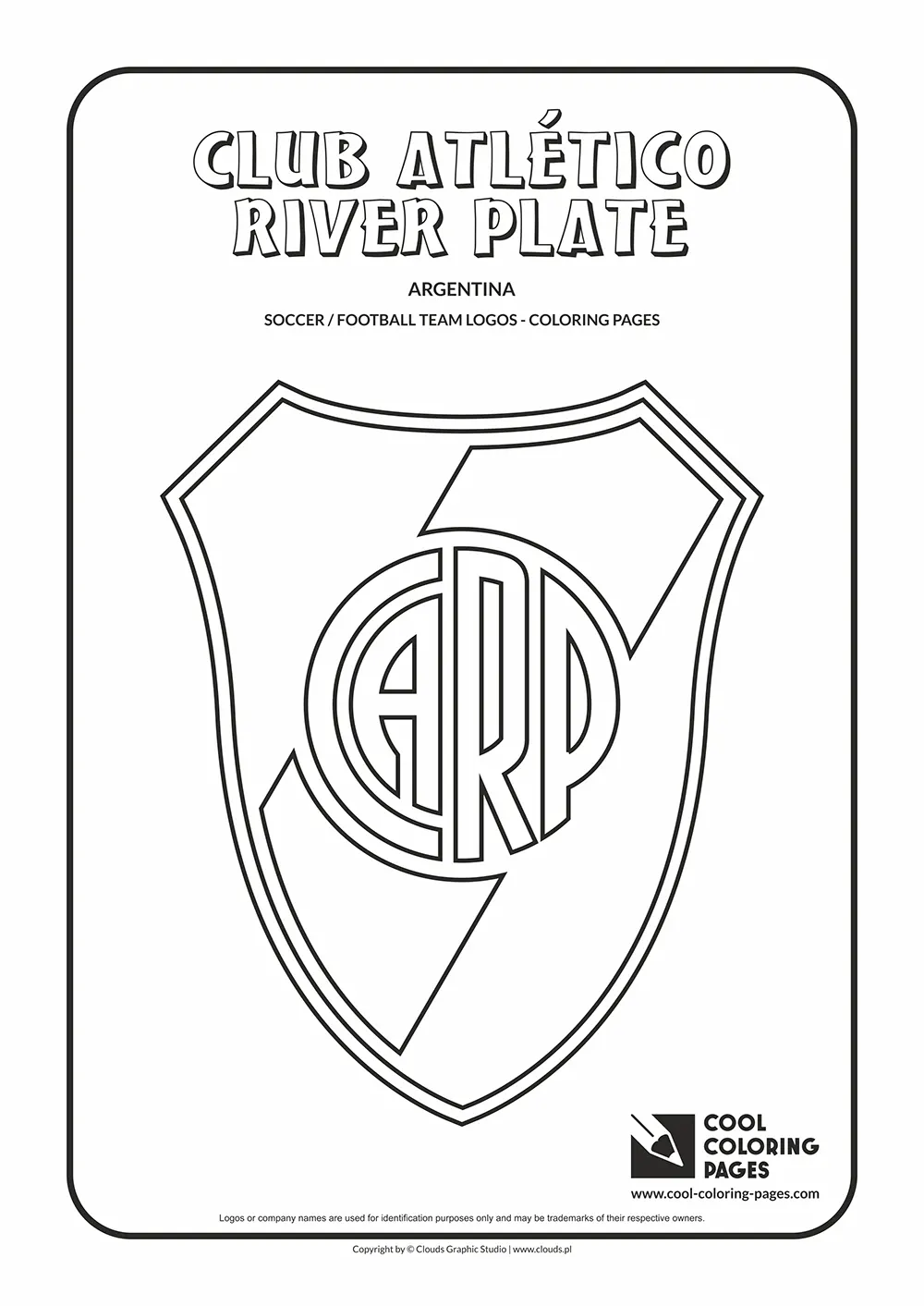 Club Atletico River Plate logo coloring pages